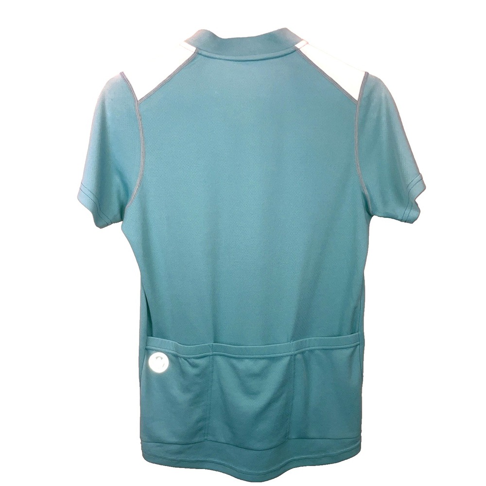 Canari Womens Cycling Jersey Small S Turquoise 1/4 Zip Short Sleeve Bike Top - Picture 7 of 7